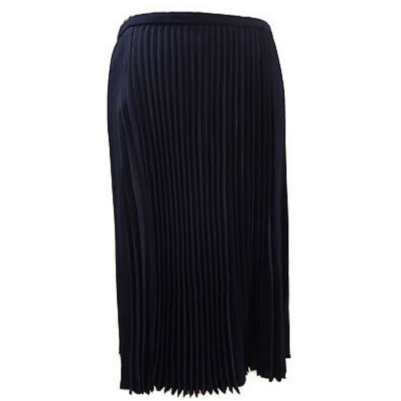 New Lauren Ralph Lauren Pleated Accordion French Navy Skirt Size 6✨ - Picture 7 of 15